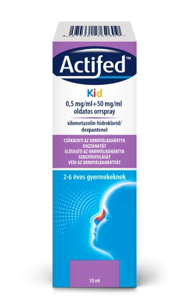 Actifed Kid 0,5 mg/ml+50 mg/ml oldatos orrspray, 10 ml