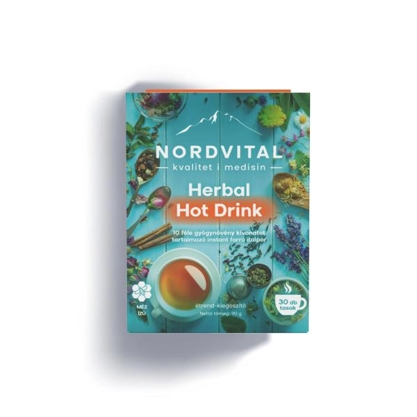 Nordvital Herbal Hot Drink Forró Italpor, 30 db tasak