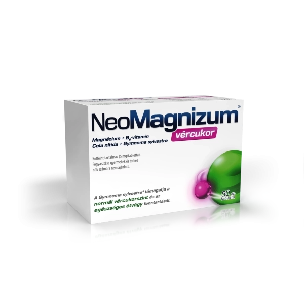 NeoMagnizum vércukor étrendkiegészítő tabletta 50x