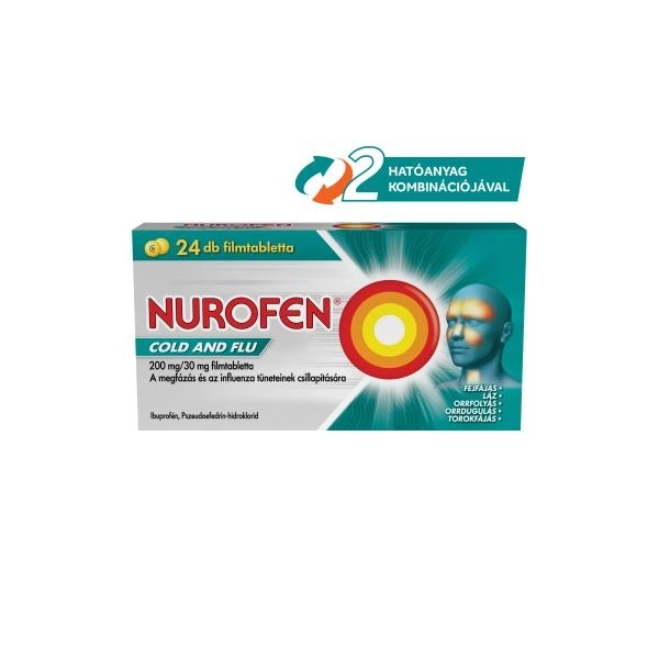 Nurofen Cold and Flu 200 mg/30 mg filmtabletta 24db