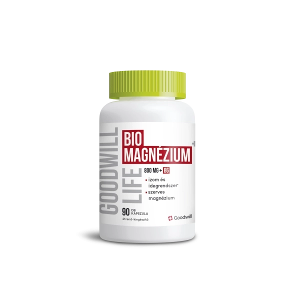 Goodwill Life Biomagnézium 800 mg + B6 kapszula, 90 db