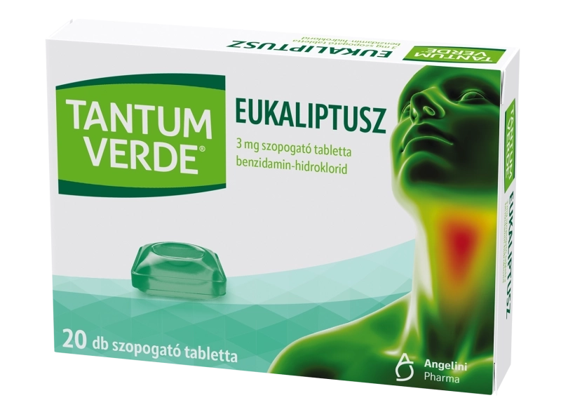 Tantum Verde® eukaliptusz 3mg szopogató tabletta, 20 db