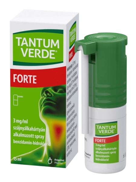 Tantum Verde® Forte 3mg/ml szájnyálkahártyán alkalmazott spray, 15ml