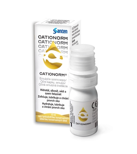 Cationorm emulziós műkönny szemcsepp, 10 ml