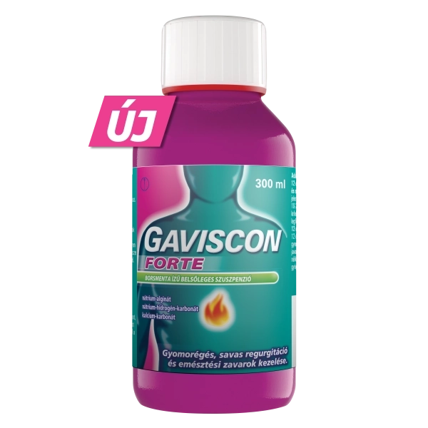 GAVISCON FORTE borsmenta ízű belsőleges szuszpenzió, 300 ml