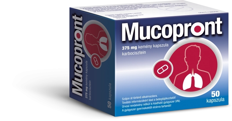 Mucopront  375 mg kemény kapszula, 50 db