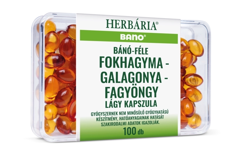 Bánó-féle fokhagyma-galagonya-fagyöngy kapszula 100 db